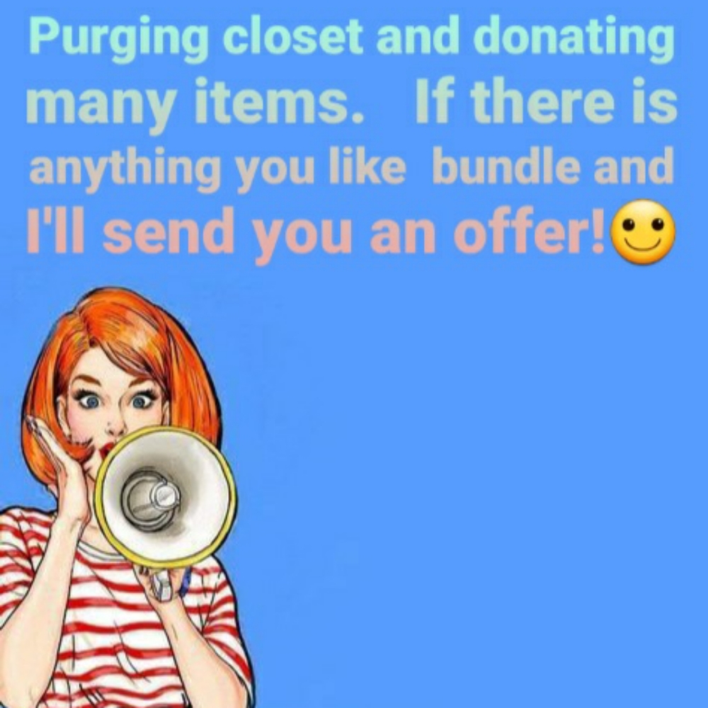 DONATING MANY ITEMS FROM CLOSET